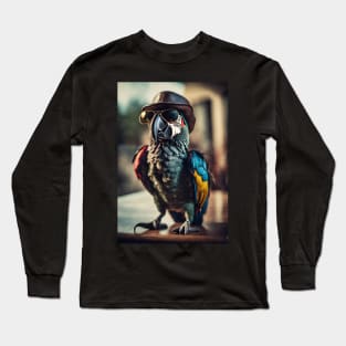 Funny parrot Long Sleeve T-Shirt